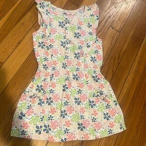 3/$12 Sfera Joven Pop-Art Floral Sleeveless Dress (6-7)